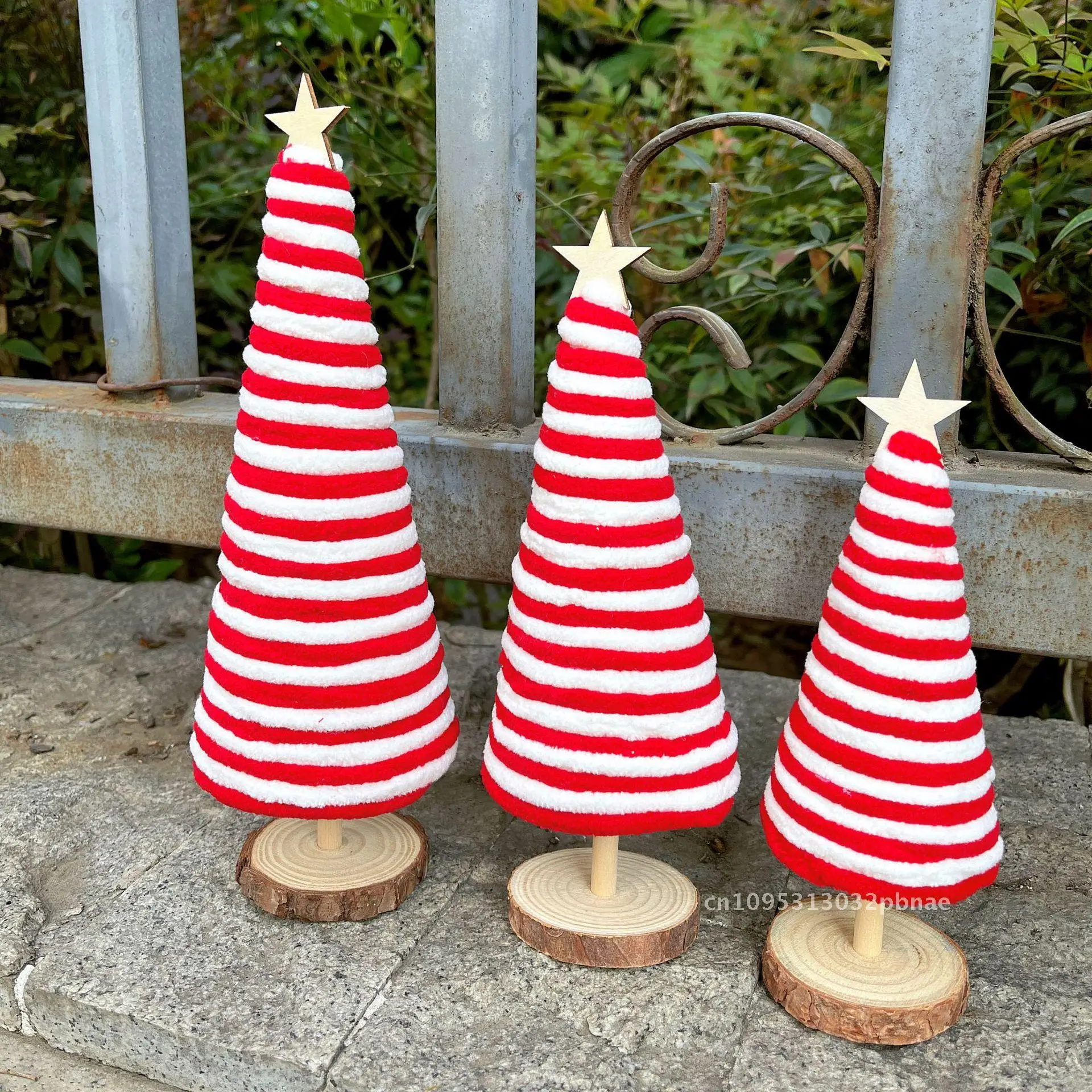 Mini árvore de Natal mesa prateleira cena layout decorações bandeja ornamentos