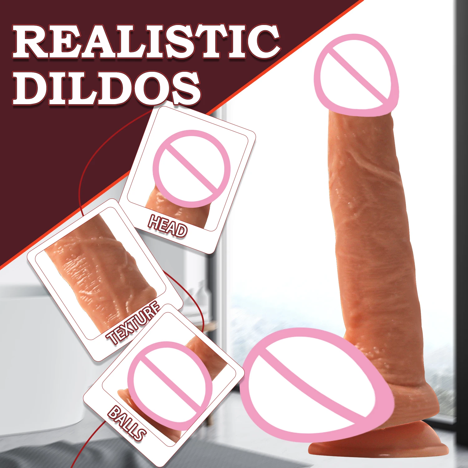 Long Dildo Realistic Penis Anal Plug Stimulating G-spot Orgasm For Vagina Anal Play Suction Cup Dick Adult Sex Toy For Women/Men