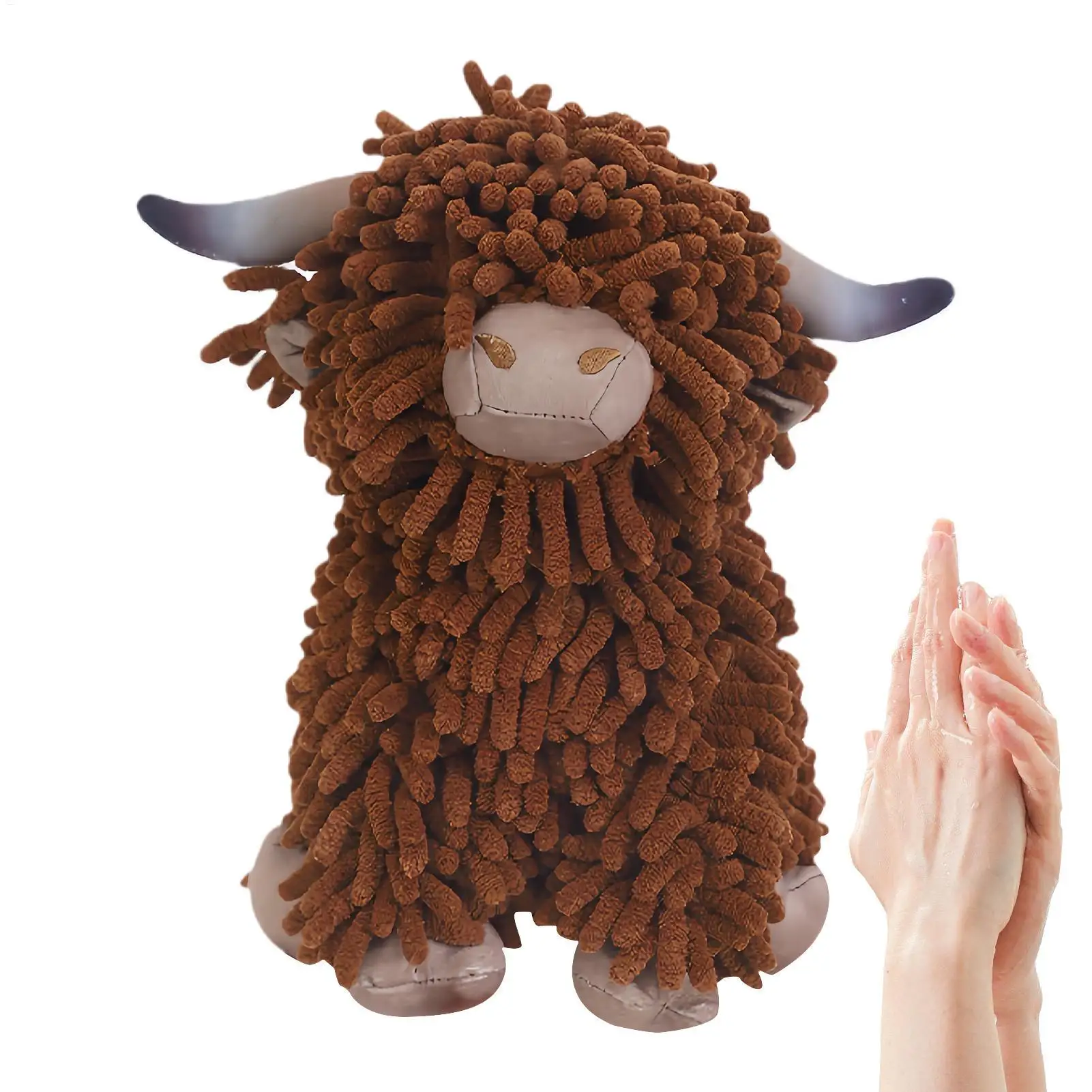 

Hand Towel For Bathroom Water Absorbing Cute Fabric Cow Doll Kitchen Hand Towel For Bathroom Home Hotel Apartment Shower Room