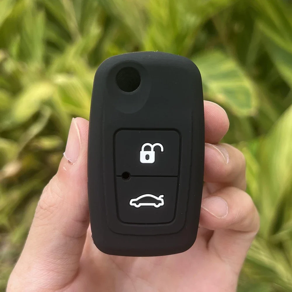 2 Button Silicone Car Flip Key Case Cover for Chery Elara A5 A1 Ego Tengo A3 Cielo T11 M11 A13 E5 Tiggo Fulwin Cowin 3 5 Chance