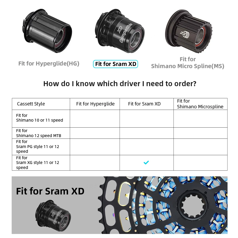 SPEDAO Bike Cassette 10-50T MTB 12 speed CNC Freeewheel Fits XD Super Light CNC Cr-mo 12S Flywheels Bicycle Cycling Accessories