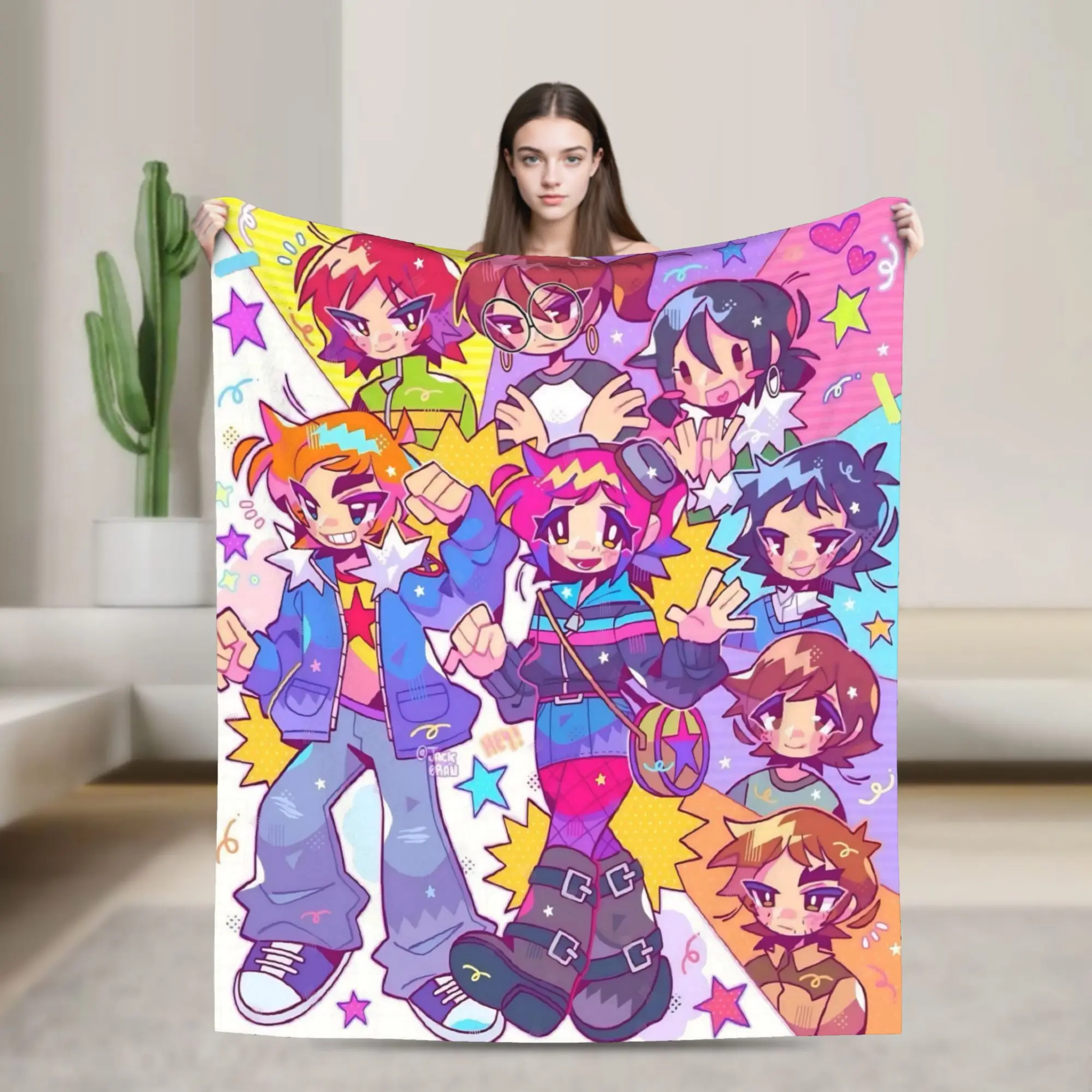 Scott Pilgrim vs. the World Blanket Ultra-Soft Flannel Cozy Present  Throw Blanket Rug Piece
