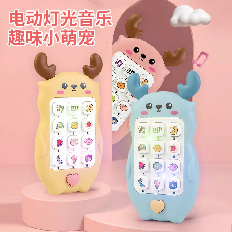 Jouet de simulation de morsure de téléphone de cerf de dessin animé pour enfants, jouet de puzzle intelligent pour bébé, éducation précoce, histoire itude