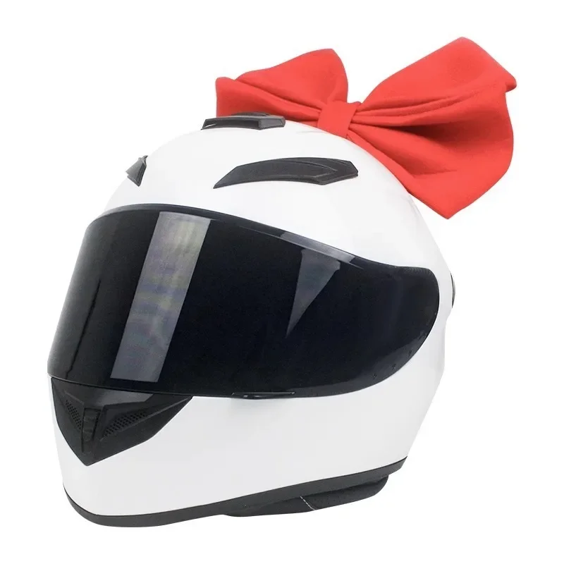 

New motorcycle full helmet with bow cat ear decoration and Bluetooth electric motorcycle safety helmet