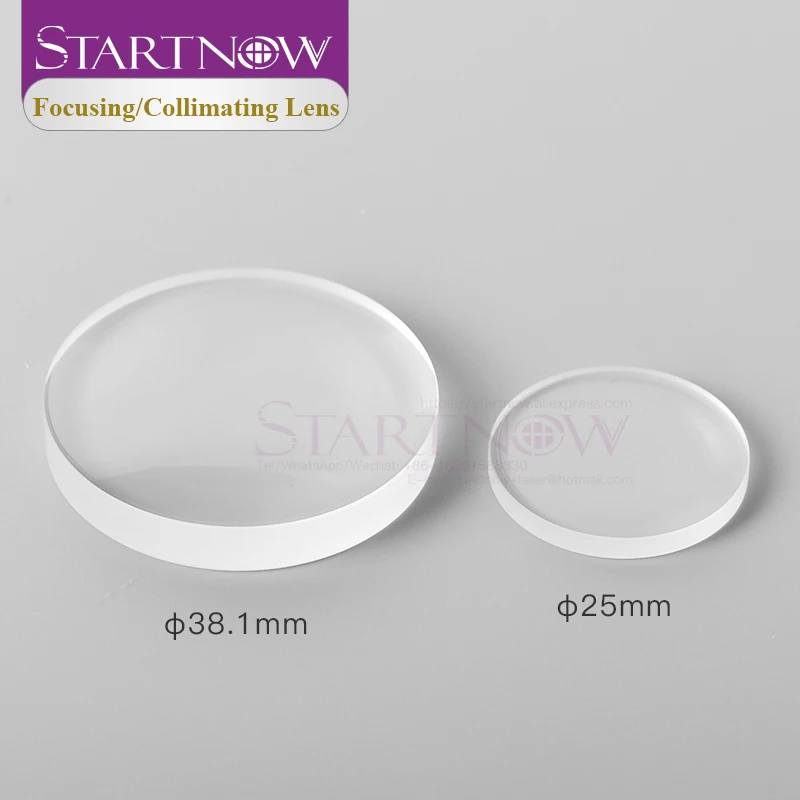 Startnow 1PC Fused Silica Laser Focusing Lens D30 38.1 50mm Collimator Lens For Raytools WSX Precitec Fiber Laser Cutter Machine