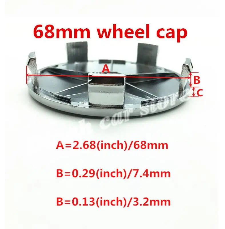 4pcs 56mm 60mm 65mm 68mm UMBRELLA logo Car Wheel Center Cover Hub Cap Badge Emblem sticker car styling  accessories