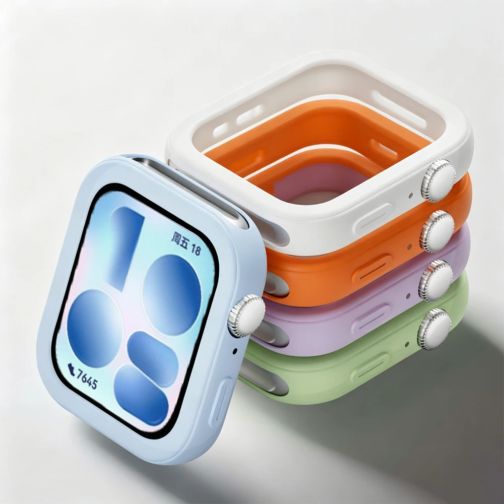 Cover Case For HUAWEI watch Fit 5/5 Pro/fit 4/4 Pro Screen protector Hollowed Silicone Bumper Frame huawei watch fit5 Protective