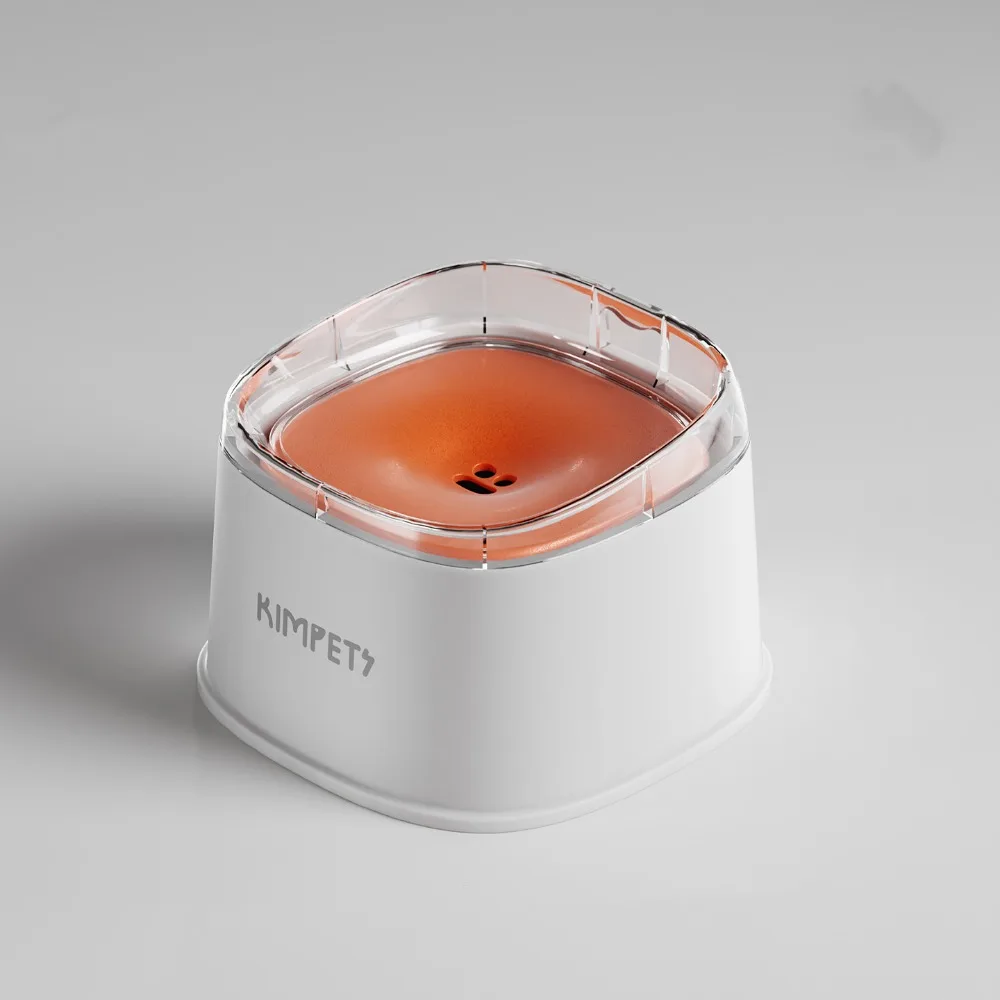 

Non-Wetting Mouth Pet Floating Bowl Spill Proof Anti-Tip Pet Water Bowl Large Capacity 2000ML Dogs Slow Drinking Bowl Multi-Pet