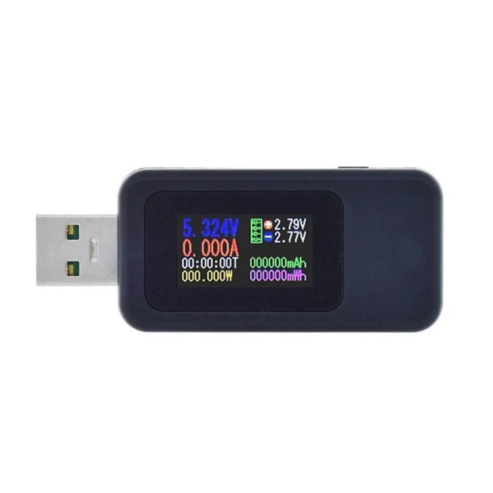 10 In 1 USB Tester DC Digital Voltmeter Amperimetro Current Voltage Meter Amp Volt Ammeter Detector Power Bank Charger Indicator