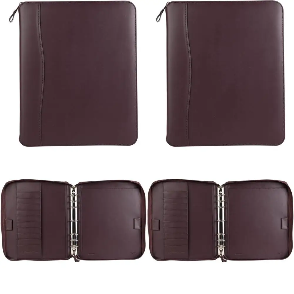 

Кожаная виниловая папка на молнии для планировщиков — органайзер с кольцевым расположением и запуском с понеделькой