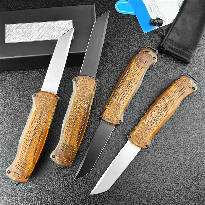 BM5370 PEI Handle in Two Styles, Tactical Hunting, Hiking, Survival EDC Gift Collection Folding Knife