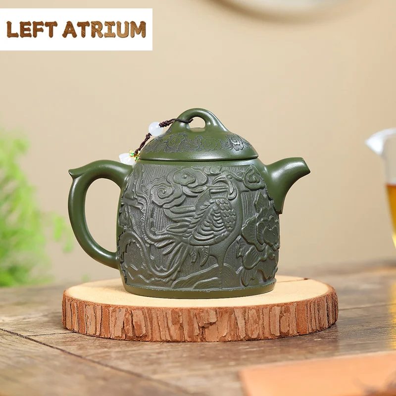 330ml Chinese Yixing Purple Clay Teapots Large Capacity Handmade Dragon Pattern Zisha Tea Pot Beauty Tea Infuser Kettle Teaware