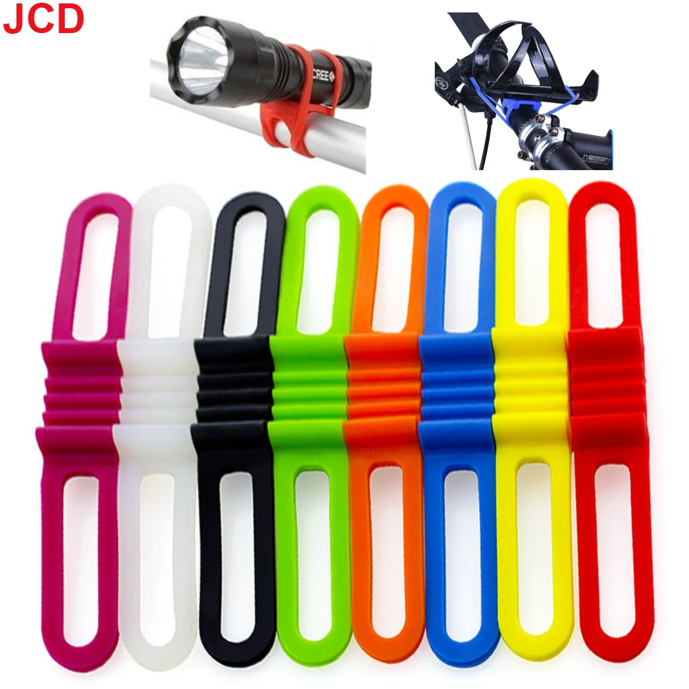 Bicycle Silicone Bandage Bike Silicone Elastic Strap Bandage Light Mount Cycling Light Flashlight Holder Fit On Any Bicycle 