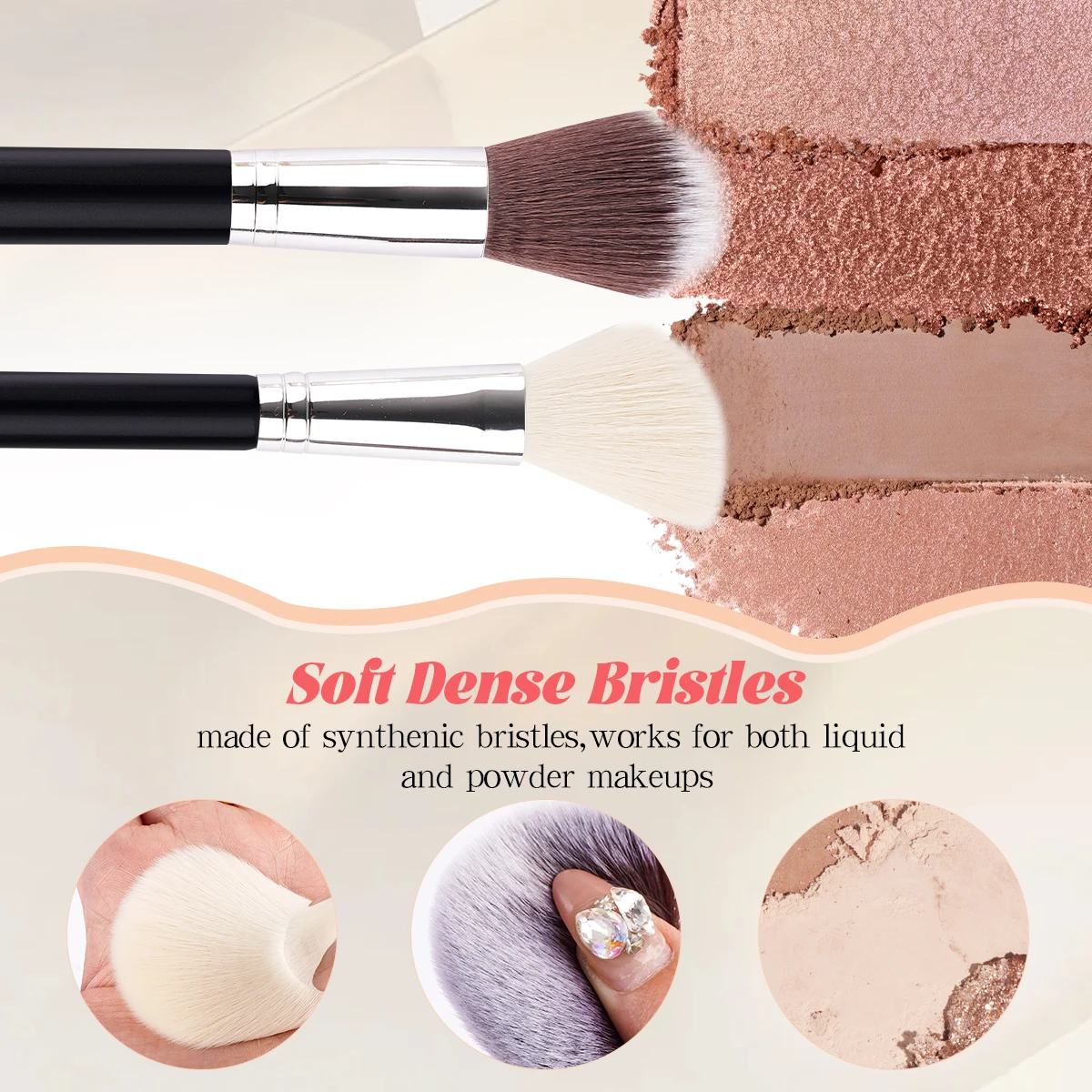 Juego de brochas de maquillaje de lujo, color negro, de alta calidad, 15 Uds., venta al por mayor, mango de madera, marca privada, base, brochas de maquillaje cosméticas