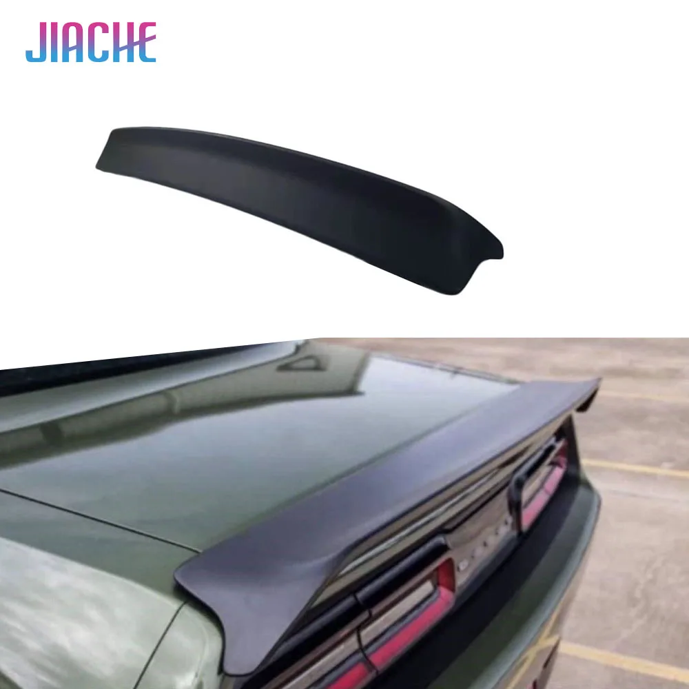 for Dodge Challenger SPT 2015-2018 Carbon Fiber Car Racing Rear Spoiler Wing Rear Trunk Spoile Rear Trunk Duck Spoiler Wing