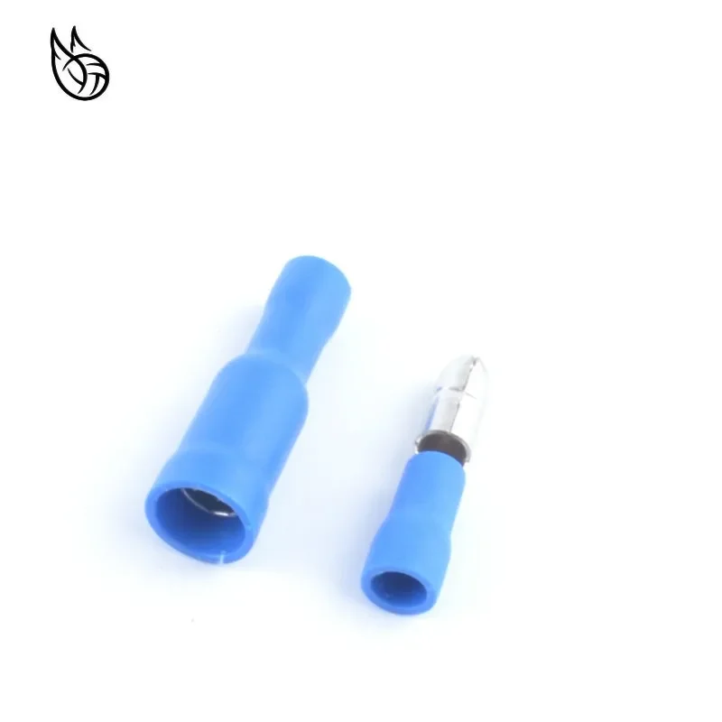 

50pcs Blue Male Female Bullet Insulated Connector Crimp Terminals Wiring Cable Plug FRD1.25-1.56 MPD1.25-1.56 Hot