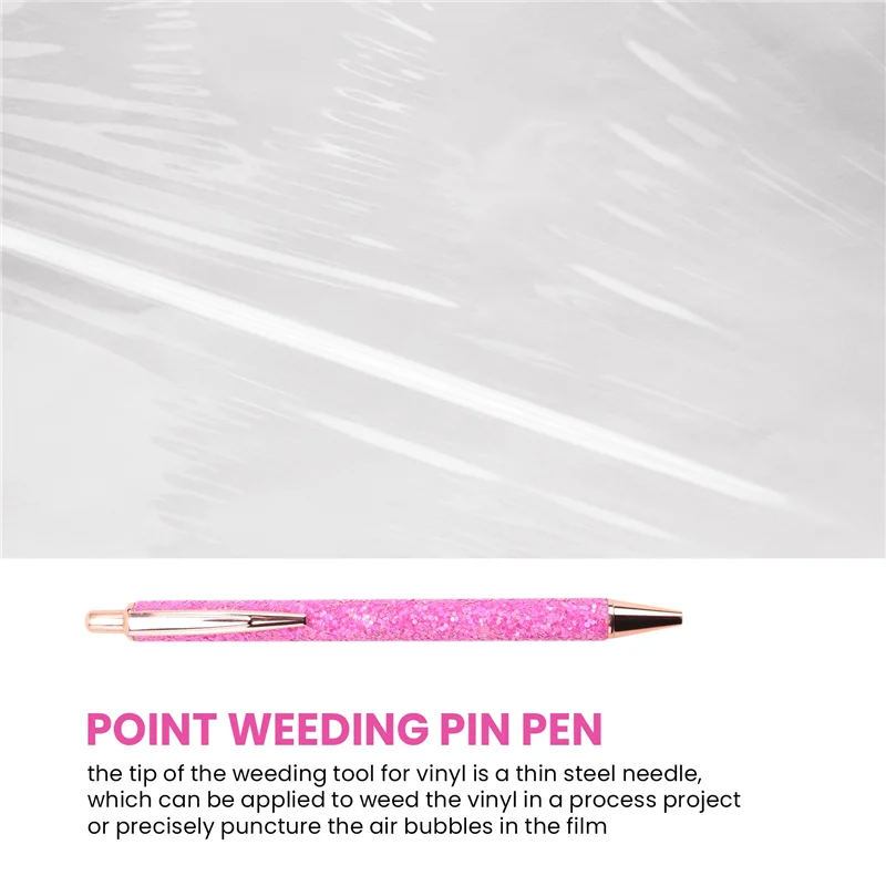 

Y17A 3-х шт., ручка для прополки воздуха, виниловая ручка для установки, инструмент для прополки, блестящая тонкая ручка для прополки (стиль блестка)