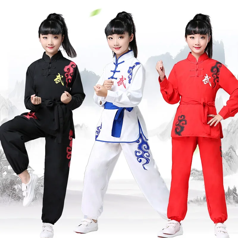 

Children Adult Chinese Traditional Wushu Uniform Kids Kung Fu Clothes Martial Arts Suit Outfit Changquan Costume For Girl Boy