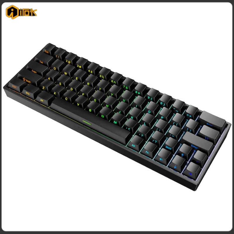 

Проводная механическая клавиатура Ai Stone ND63 Pro, высокопроизводительная клавиатура с магнитной осью и боковой гравировкой, 64 клавиши с горячей заменой 8 кГц, 0,02 мм