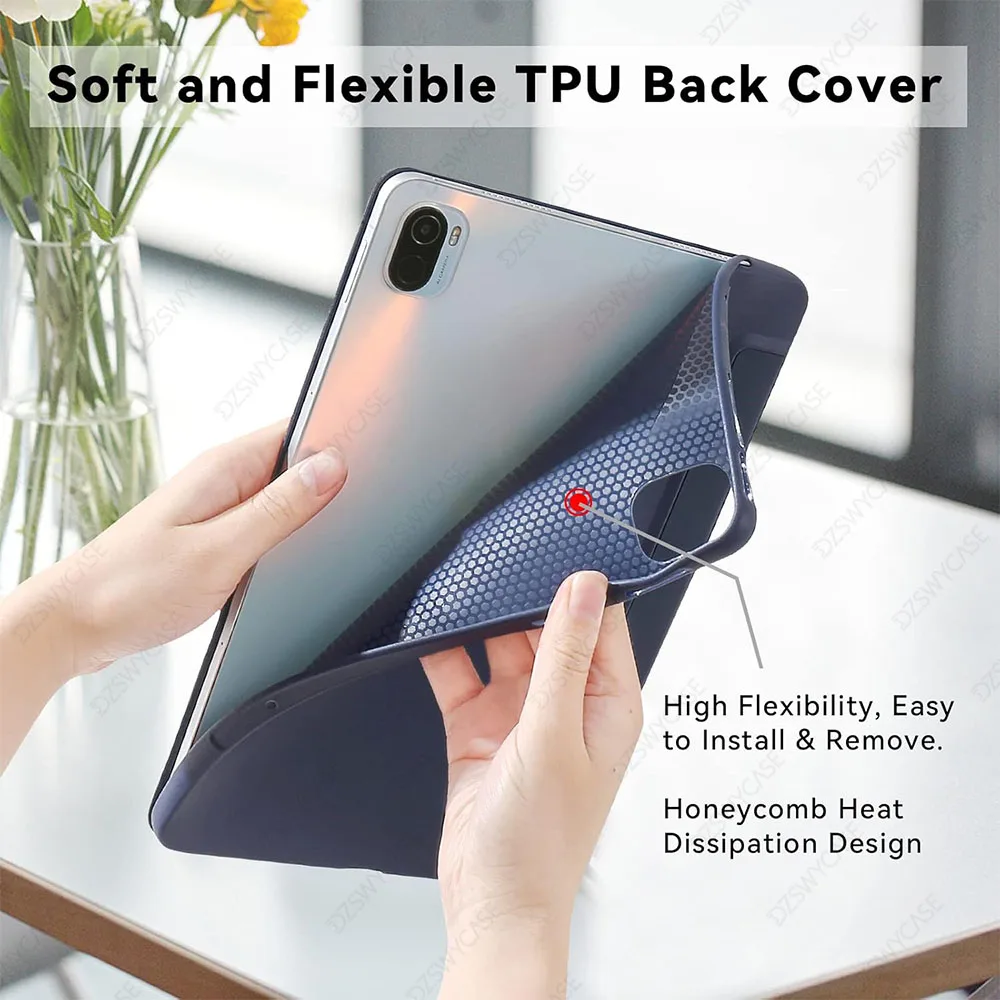 Case for Xiaomi Mi Pad 5/5 Pro 11 Inch 2021, Smooth Front Cover and Soft Back Cover, Auto Wake/Sleep, Lightweight Cover image 6
