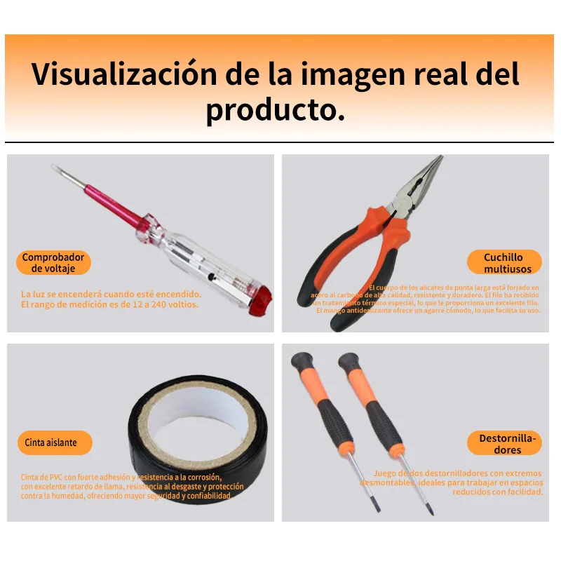 مجموعة أدوات Iruibo مكونة من 17 قطعة باللون الأسود، طقم إصلاح منزلي مع كماشة ومفكات براغي وشريط قياس ومطرقة، صندوق فولاذي كربوني محمول