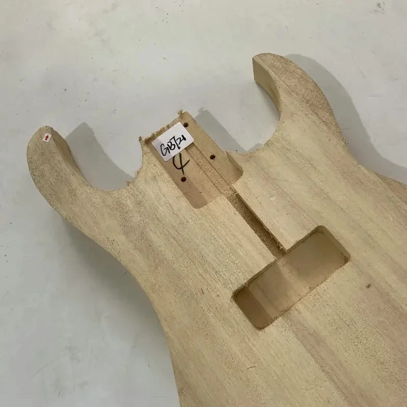 GB721 6-String Unfinished Electric Guitar Body Solid Basswood Tremolo Custom Order Right Hand No Paints