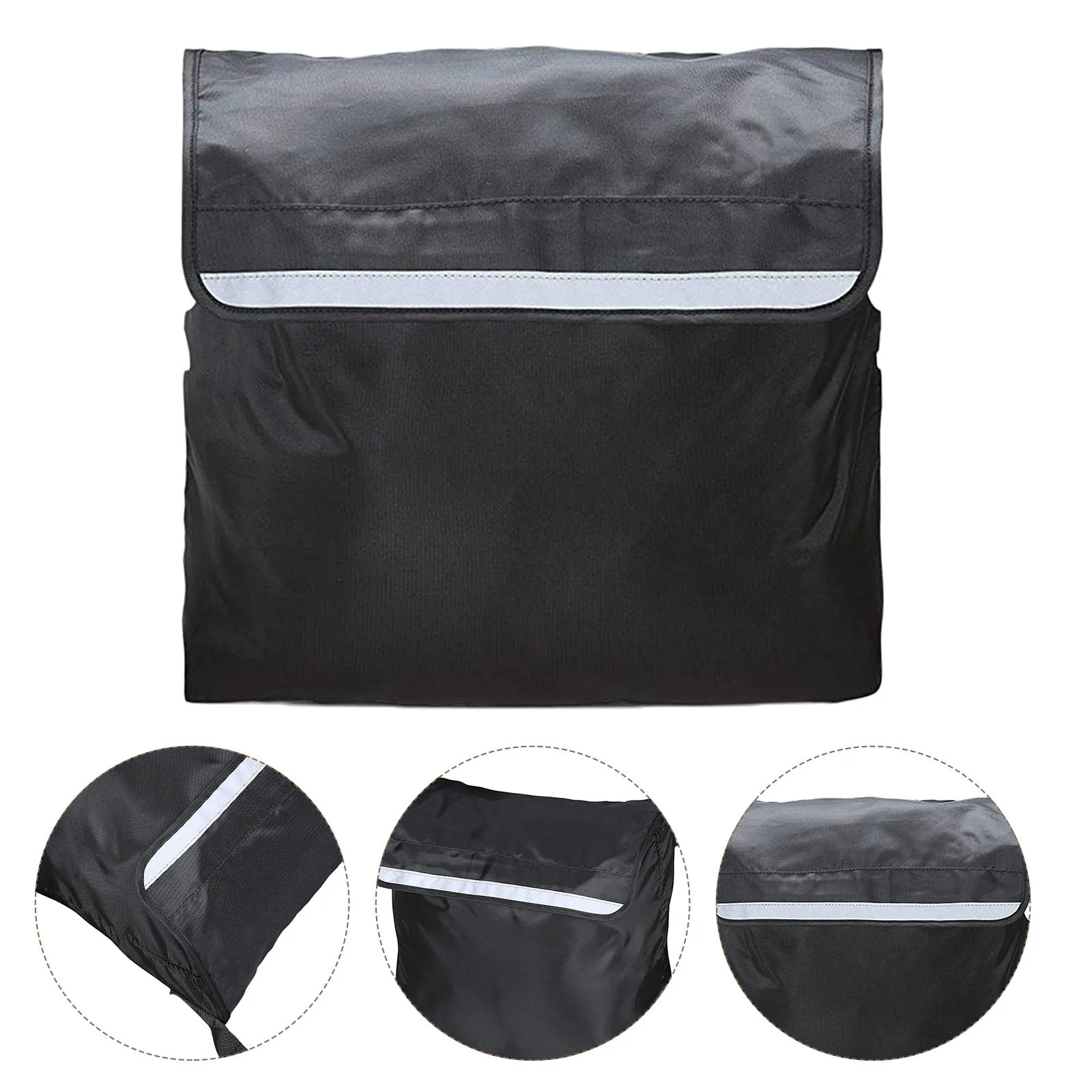 

1pc Wheelchair Bag Waterproof Large Capacity Nylon Pouch For Electric Scooter Stroller Wheelchair Armrests Storage Organizer