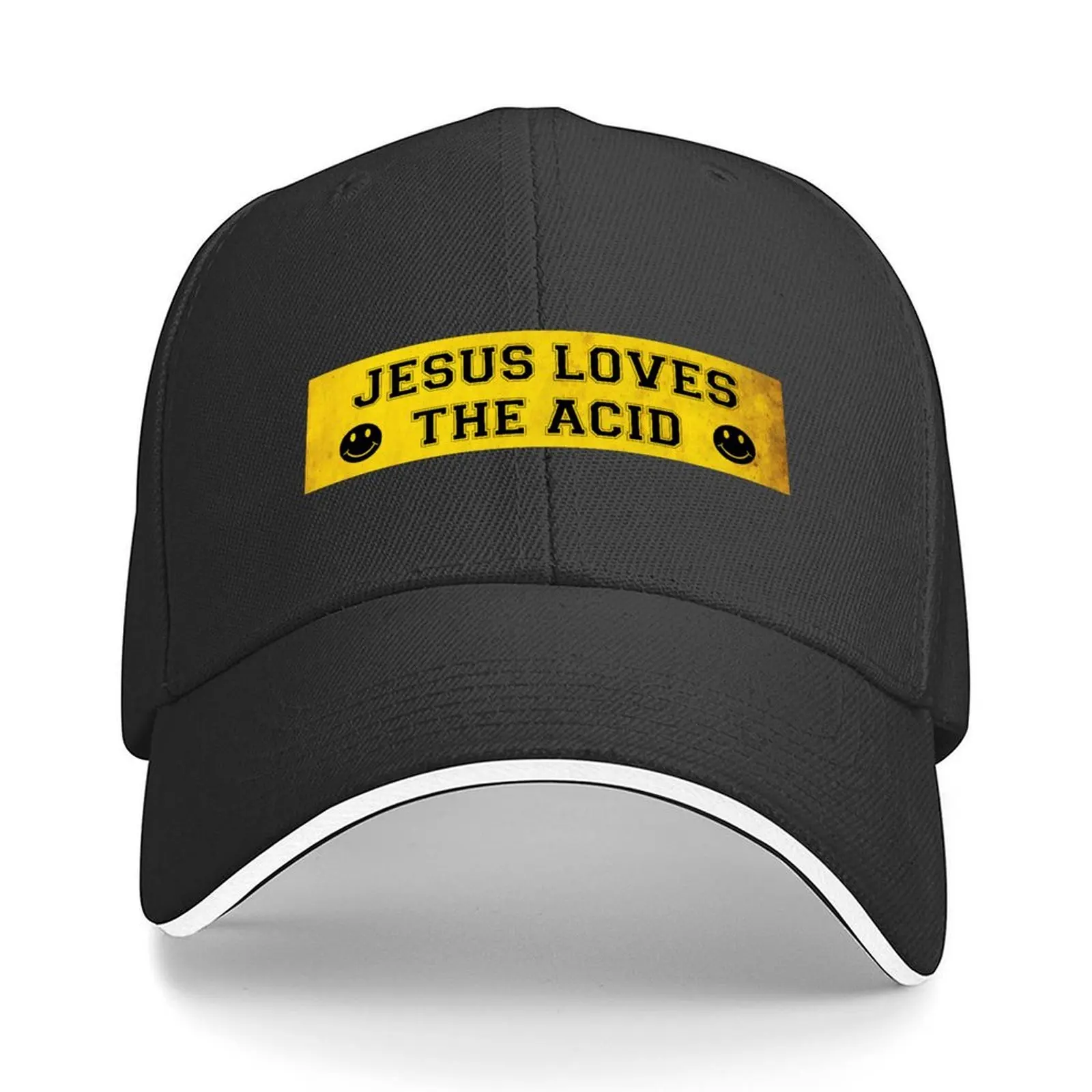 

Jesus Loves Acid Baseball Cap Sunhat derby hat cute Rave Man Women's