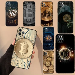 Bitcoin Phone Case For iPhone 15 11 12 13 14 16 Pro Max XS X XR Plus 12 13 Mini Cover