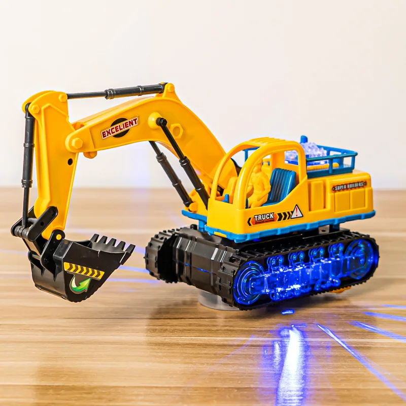 

Children's Electric Excavator Toys Boys Flashing Music Toy Car Electric Engineering Vehicle Car Excavators Model