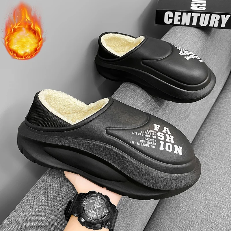 شباشب قطنية دافئة ومغطاة بالكامل، للترفيه في الهواء الطلق، غير قابلة للانزلاق، مقاومة للماء، أحذية قطنية مقاومة للبرد #2