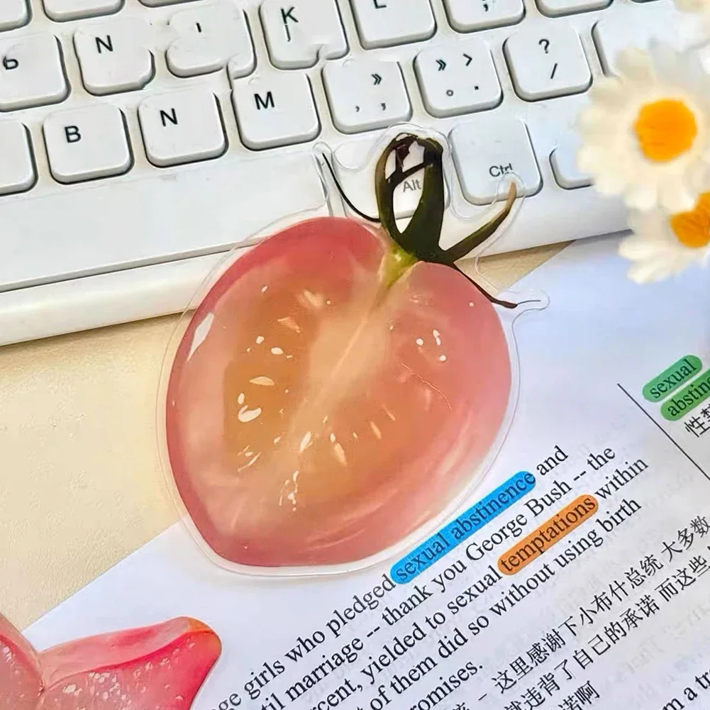 Creative Fruit Slice Bookmark Simulation Funny Design Sense INS Fixed Book Photography Props Cartoon Cute Note Decoration Panels