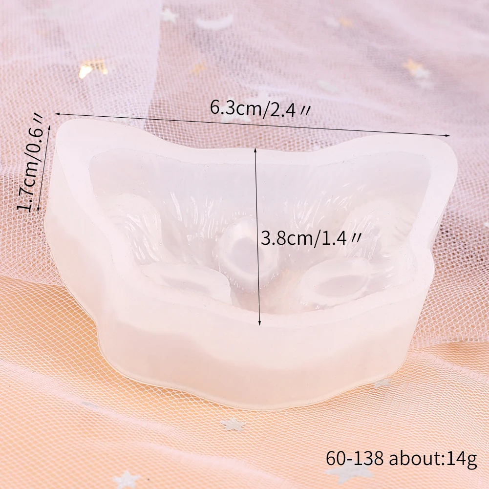 고양이 머리 실리콘 몰드 DIY 악마 고양이 펜던트 쥬얼리 공예 비누 캔들 에폭시 수지 몰드 만들기