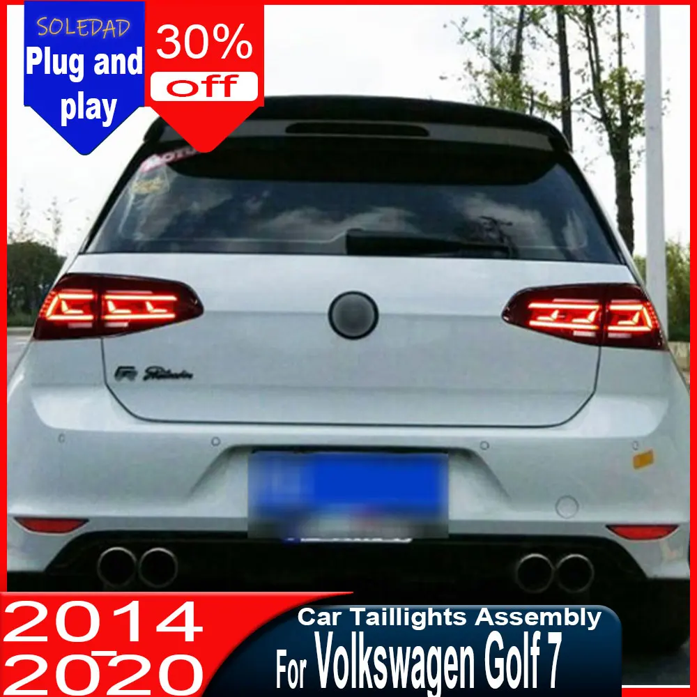 

Задний фонарь для VW Golf 7, 2013-2020, Golf 7.5, модифицированный, новый, с динамическими указателями поворота DRL, светодиодный, автомобильные аксессуары.