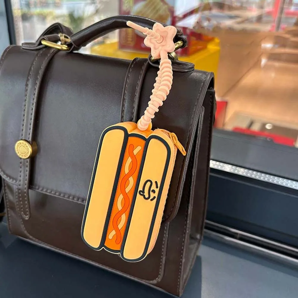 

Versatile Portable Hamburger Coin Purse Waterproof Key Ring Green Frog Storage Bag Mini Soft Keychian Earphone Bag Couple