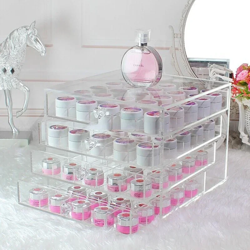 5 tiers clear acrylic plastic makeup organizer home storage organization