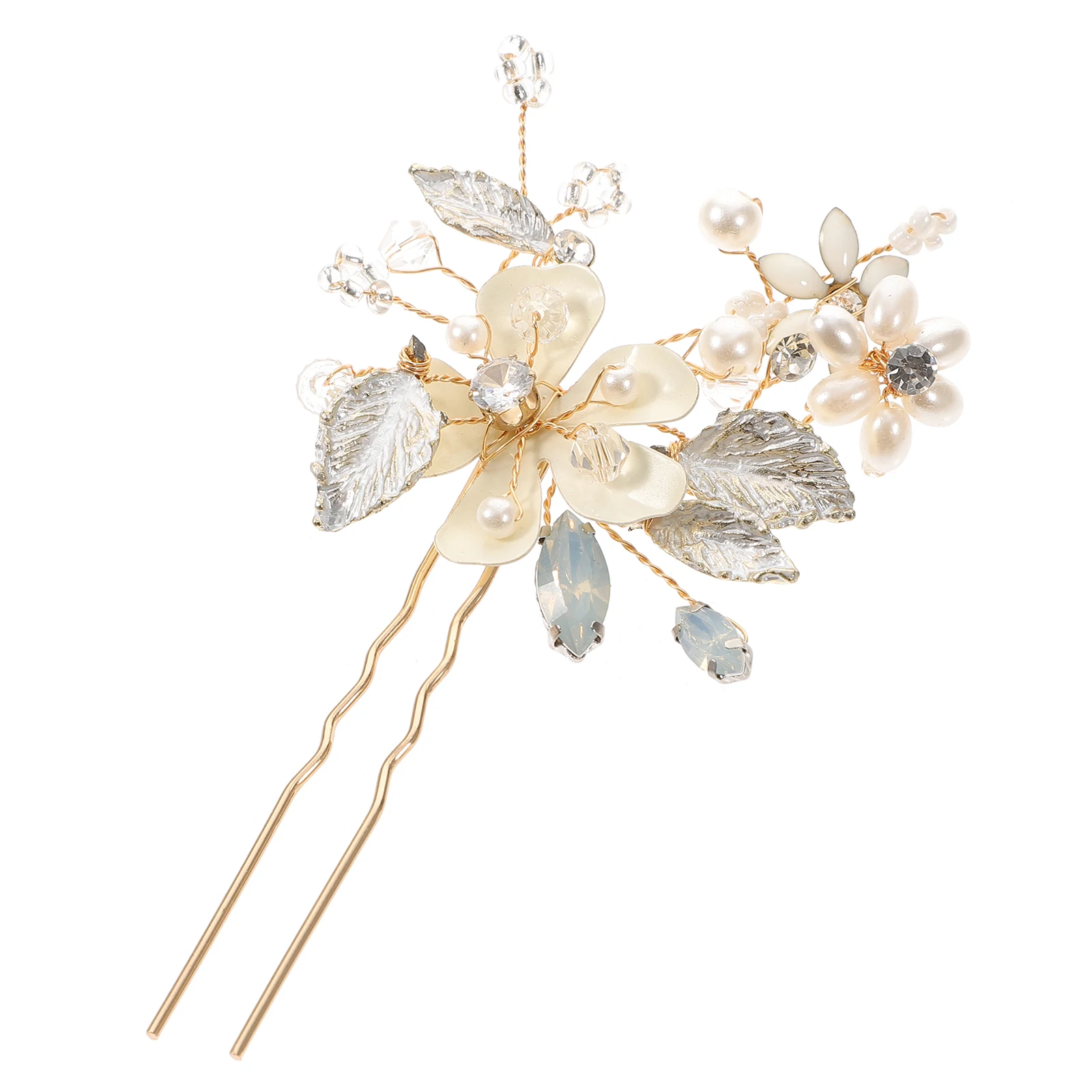 

Pearl Hairpin Rhinestone Clips for Wedding U Shaped Bride Hairstyles Accessories Bridesmaid Bridal Headpiece Elegant