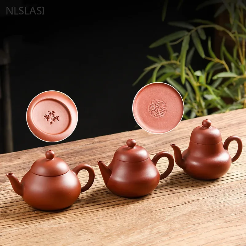 Chinese Yixing Purple Clay Teapot Handmade Filter Tea Infuser Dahongpao Beauty Kettle Customized Zisha Tea Set Home Drinkware