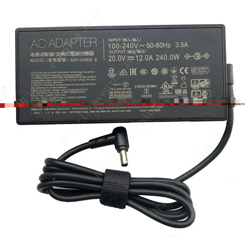 Group chargeur adaptateur AC ADP-240EB B 240W 20V 12A OEM pour ordinateur portable Bali ROG Strix G15 g513 Muar