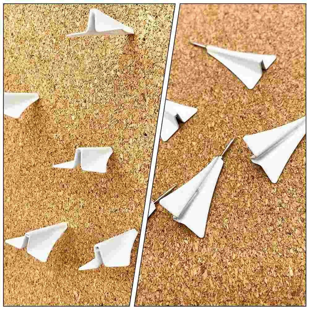 12 Pcs Airplane Aircraft Pushpin Thumb Tacks Delicate Pushpins Decorative Paper Daily Use Thumbtacks Map Accessories White