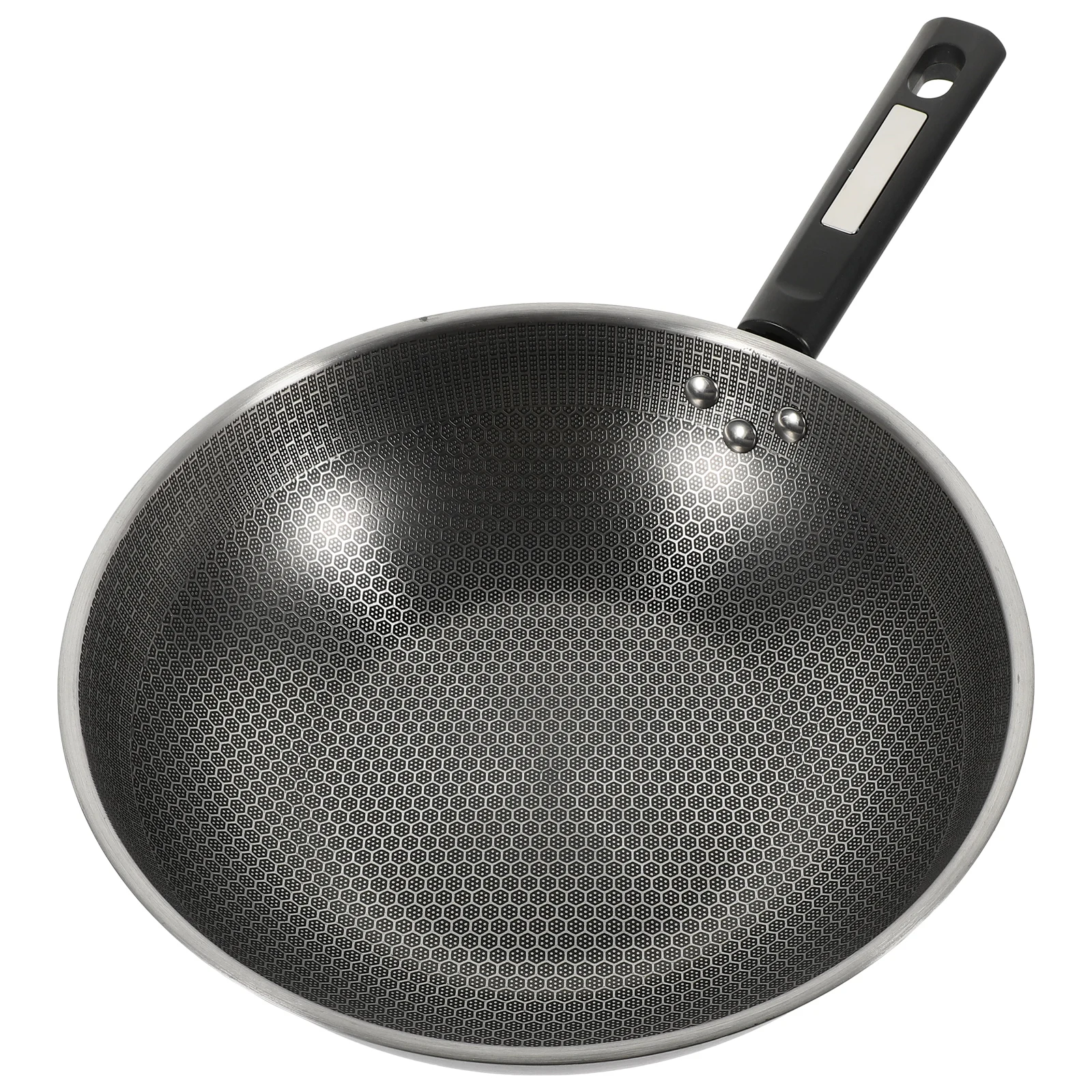 

Stainless Steel 34cm Non Stick Non Stick Frying Stainless Steel Honeycomb Kitchen Cookware Fry Pan Egg Fry Pan Household