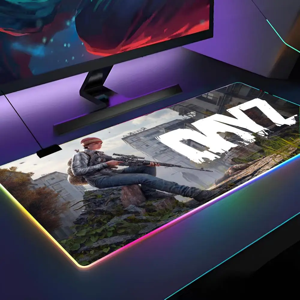 

Игровой коврик для мыши D-DayZS с RGB-подсветкой, коврик для ноутбука, коврик для игрового компьютера, аксессуары для геймеров