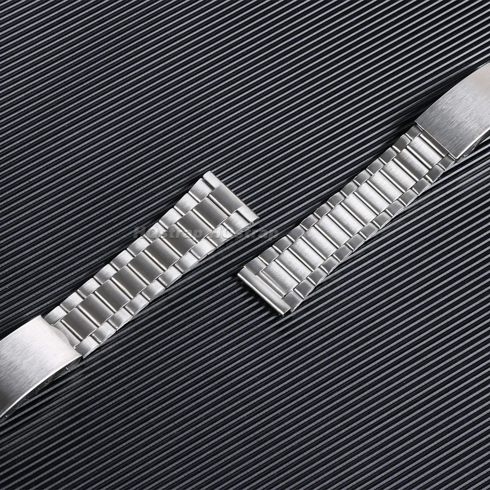 Universal Watch Strap 12mm 14mm 18mm 20mm Silver Gold Stainless Steel Watchband Folding Clasp Metal Bracelet Men Women Wristband