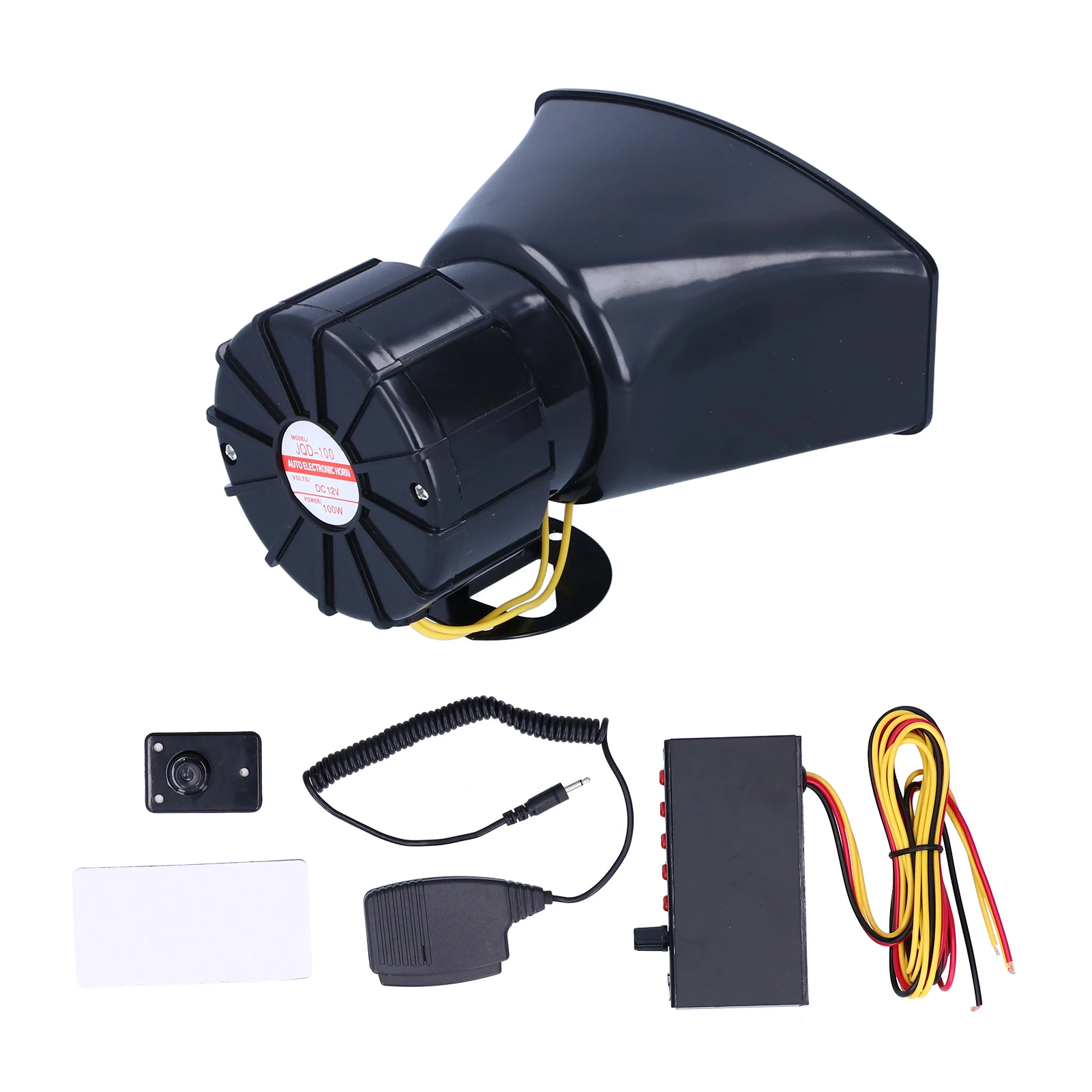 12 فولت 100 واط 125DB آلة تنبيه السيارة مكبر الصوت 5-الصوت إنذار تحذير الطوارئ صفارة الإنذار النار العالمي للسيارات دراجة نارية الملحقات #5