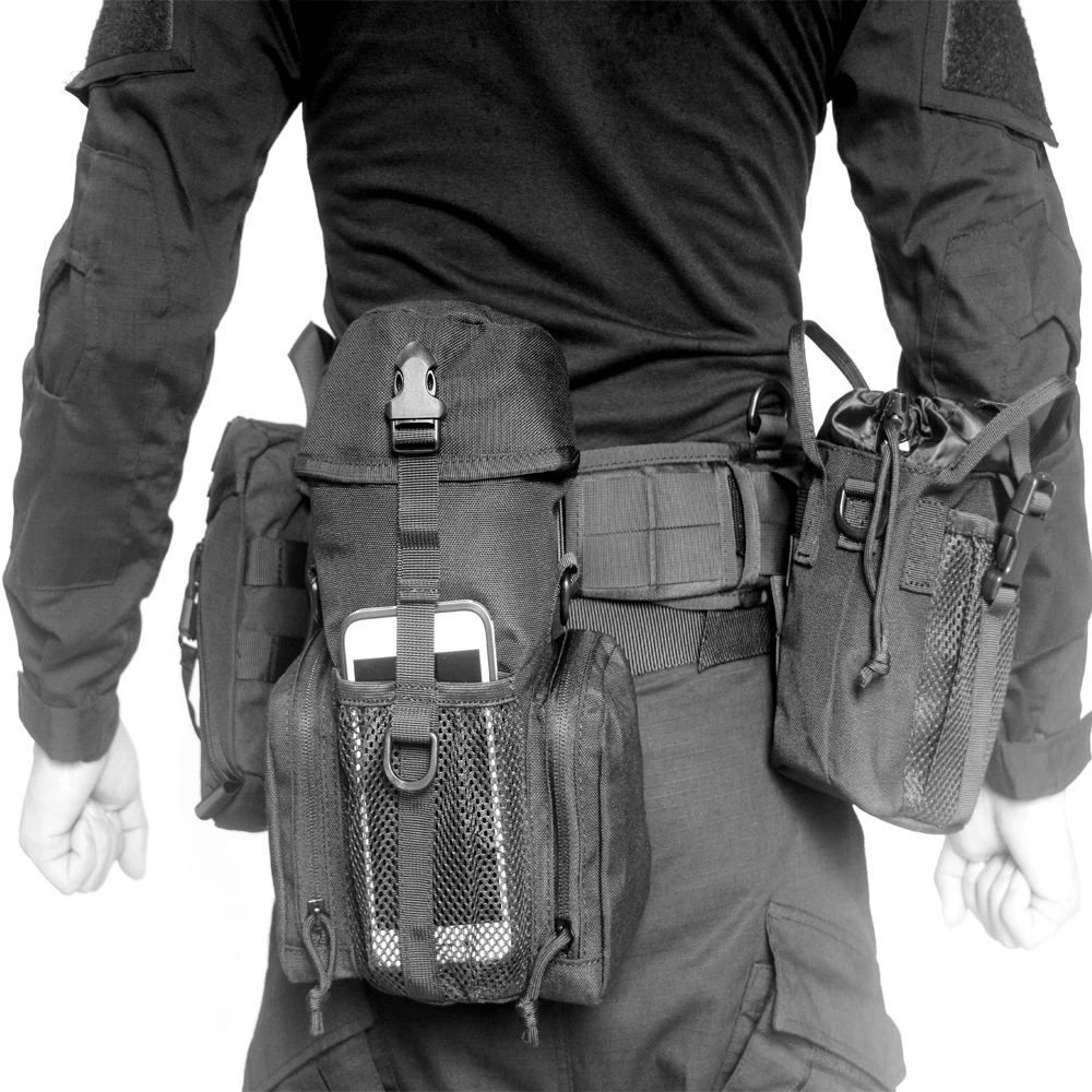 

Outdoor Large-Capacity Insulated Water Bottle Messenger Package Practical Hiking Storage Bag Tactical Hunting Water Bottle Bag