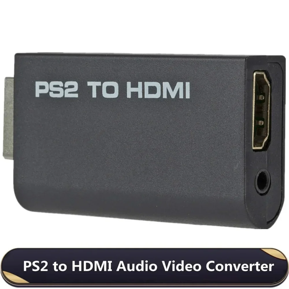 Für PS2 zu HDMI-kompatibel Konverter Adapter 480i/480p/576i Audio Video Mit 3,5mm Audio kabel Unterstützt PC Alle PS2 Anzeige Modi