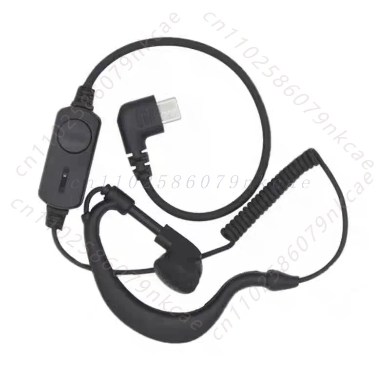 high-quality high-quality walkie-talkie headphone cable Universal soft hanging ear K head M head Y single hole T headset cable view 2