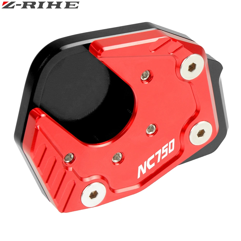 For HONDA NC750X NC 750X NC750 X 2017 2018 Motorcycle Accessories CNC Aluminum Kickstand Sidestand Stand Extension Enlarger Pad