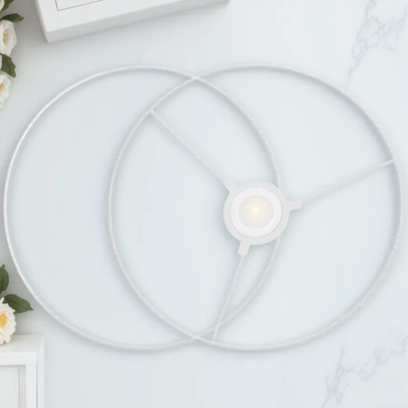 

Lampshade Frame 25cm Chandelier Lamp Fix Ring Metal Wire Shade Lampshade Parts Ring Light Support Iron Shade DIY Accessories