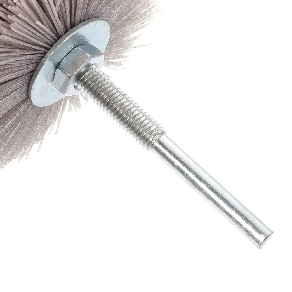 Imagem -05 - Nylon Roda Escova mm Haste 80 mm para Madeira Móveis Polimento Rebarbação Moedor Abrasivo Fio Moagem Cabeça de Flor Pcs